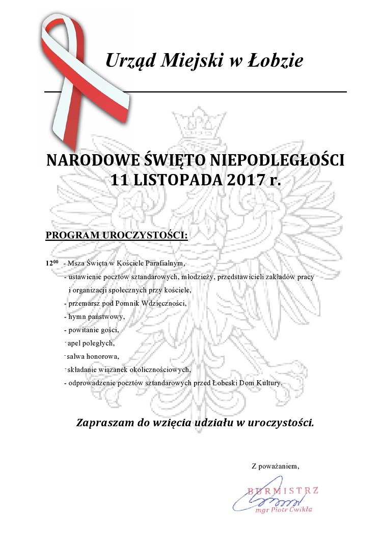 11 listopada 2017 w Łobzie