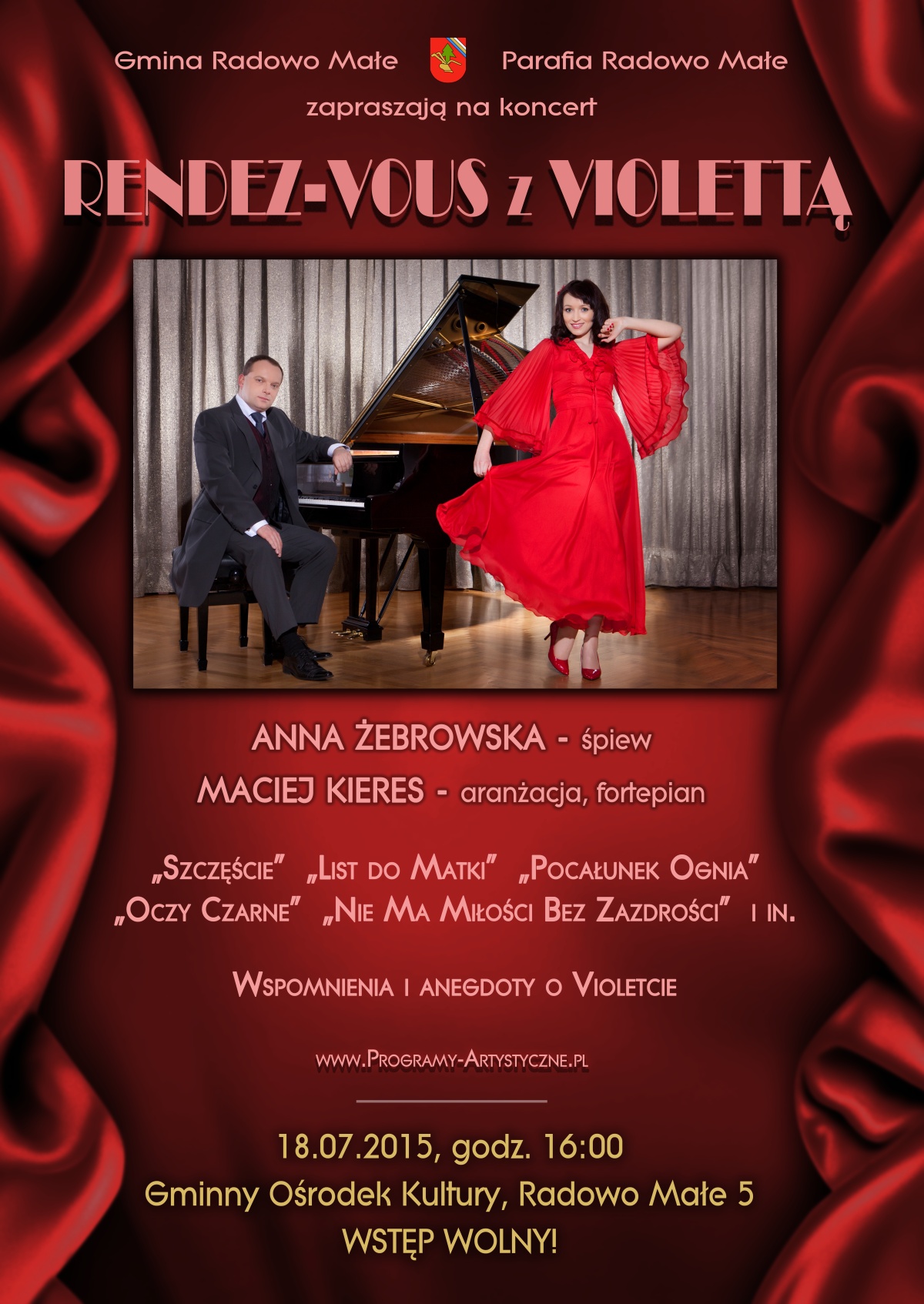Randez-Vous z Violettą koncert w Radowie Małym 18.07.2015