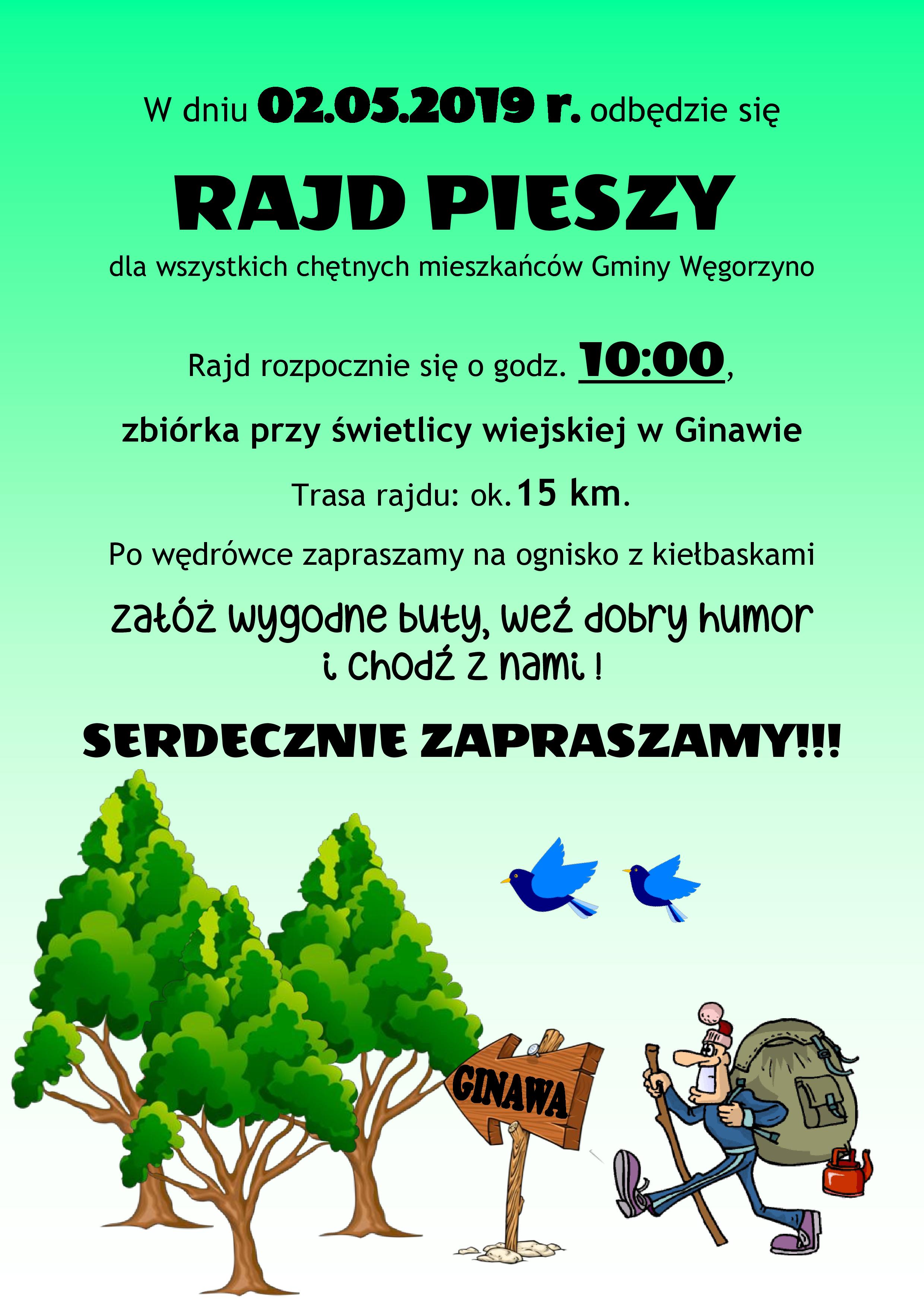 Rajd Pieszy Ginawa 2019