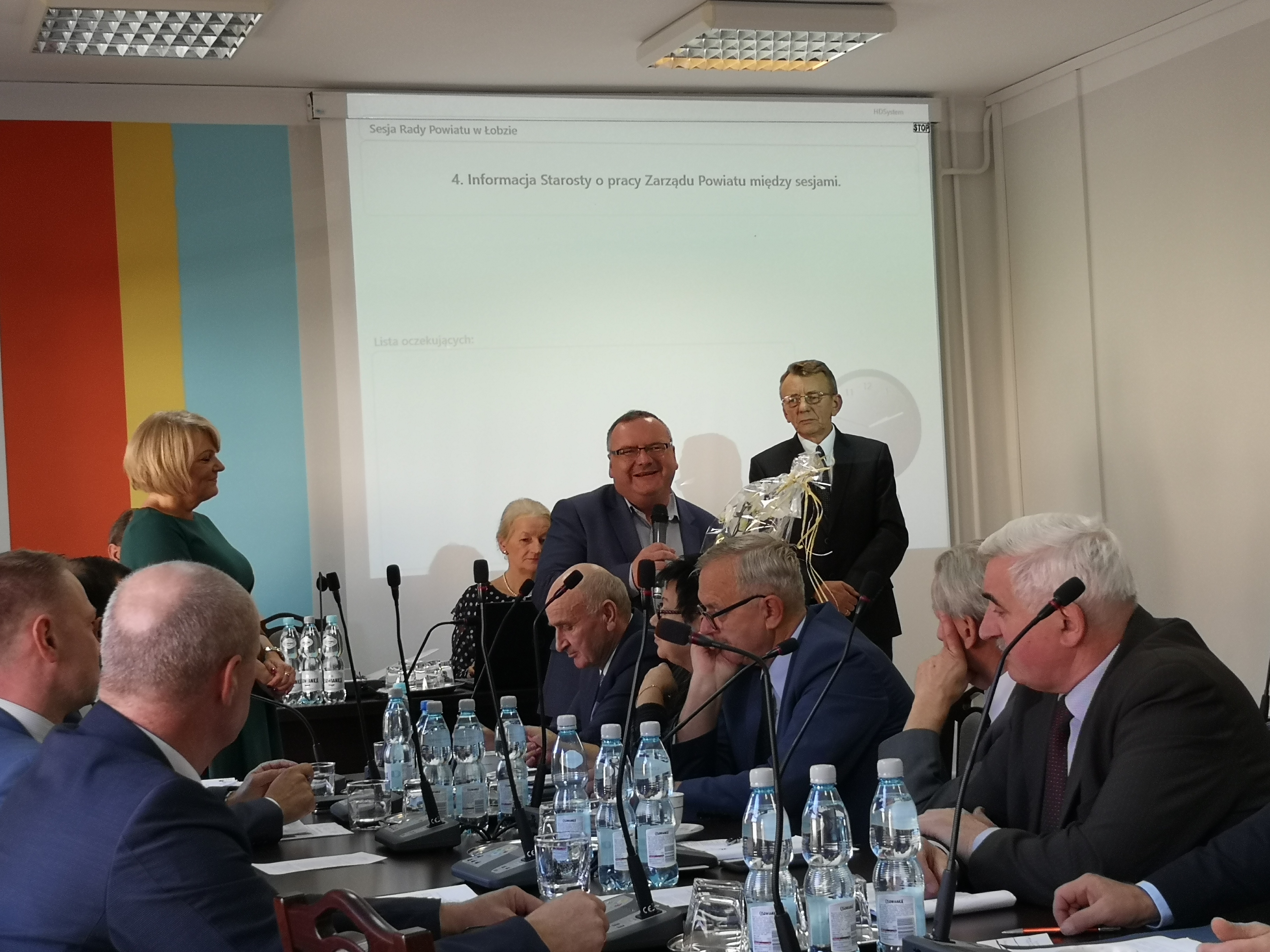 Podziękowania i gratulacje podczas Sesji Rady Powiatu 29.10.2019