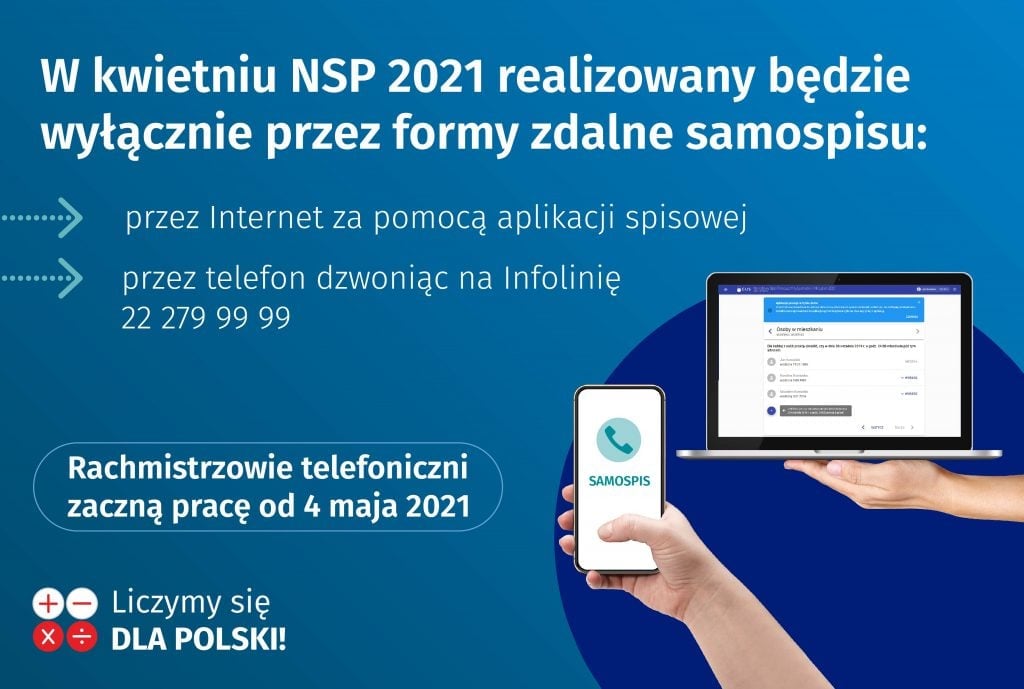 plakat dotyczący spis powszechny