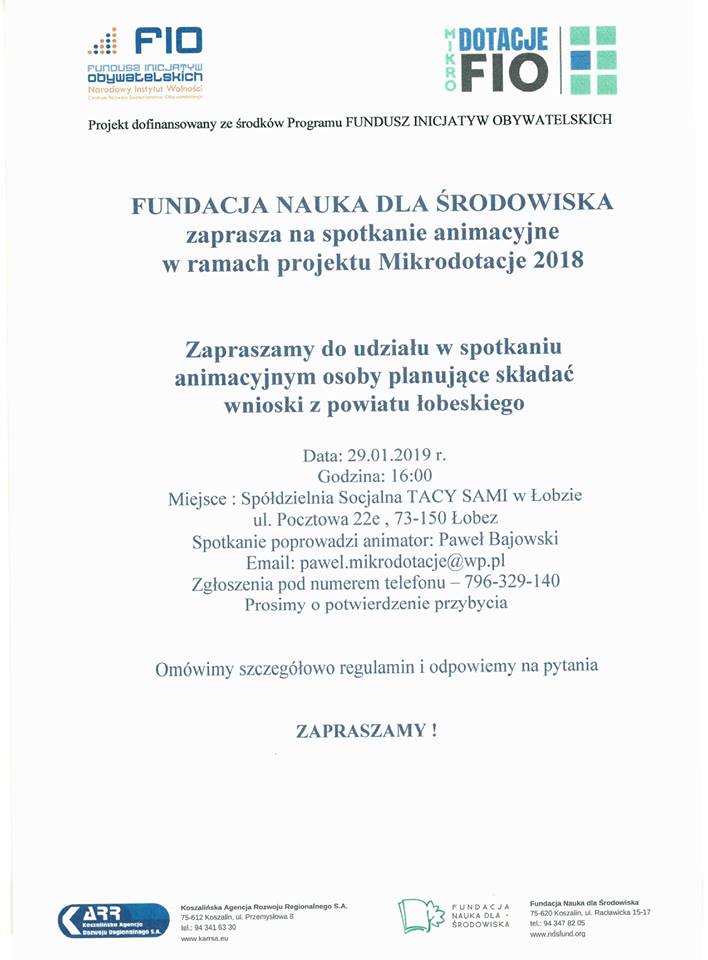 Spotkanie animacyjne NGO i grupy nieformalne - jak zdobyć grant do 5 000 zsł