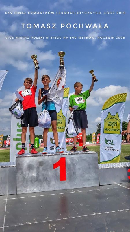 omasz Pochwała - wice Mistrzem Polski w biegu na 300 m