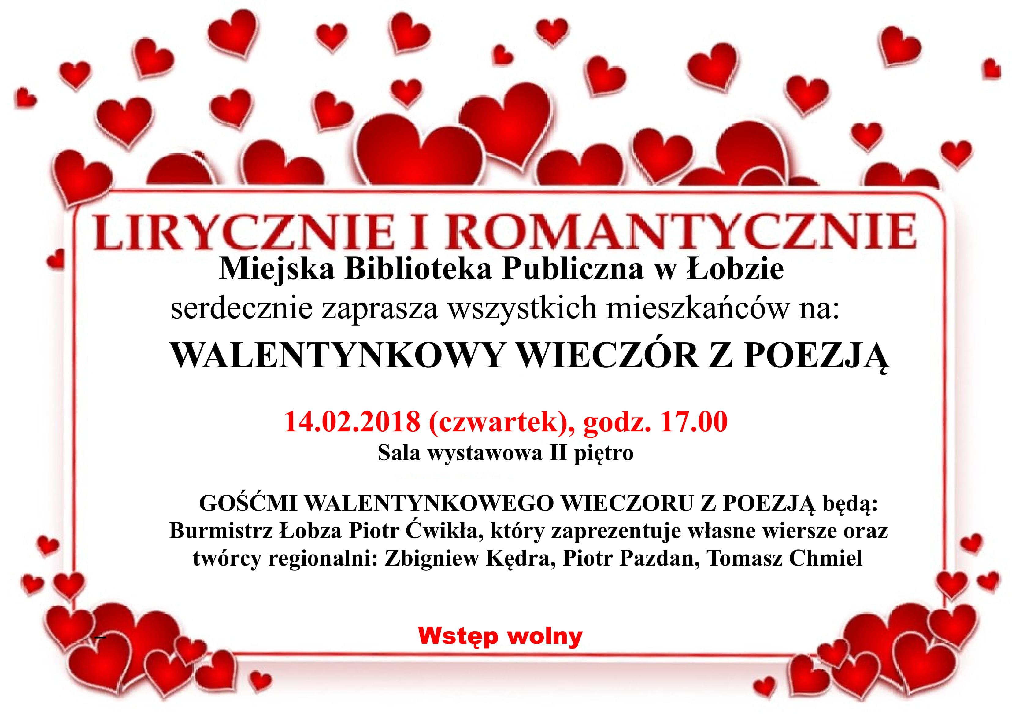 Walentynki w Miejskiej Bibliotece Publicznej w Łobzie