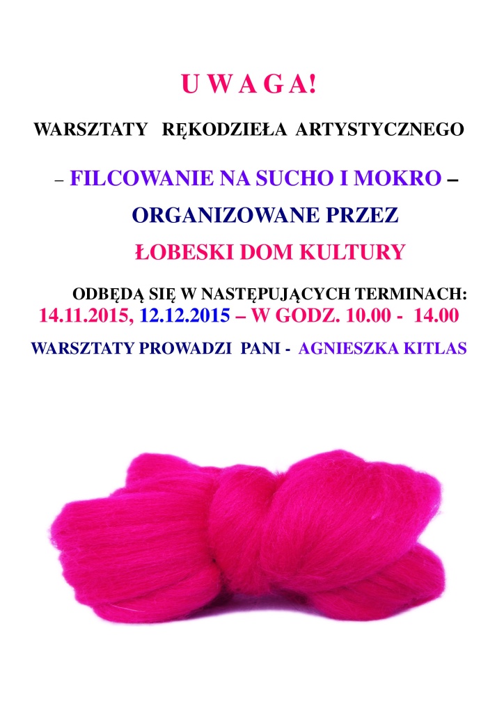 Warsztaty - filcowanie
