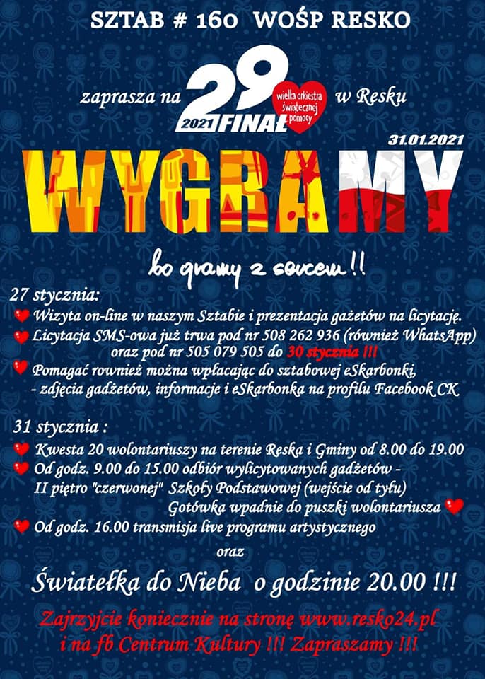 plakat wielka orkiestra świątecznej pomocy