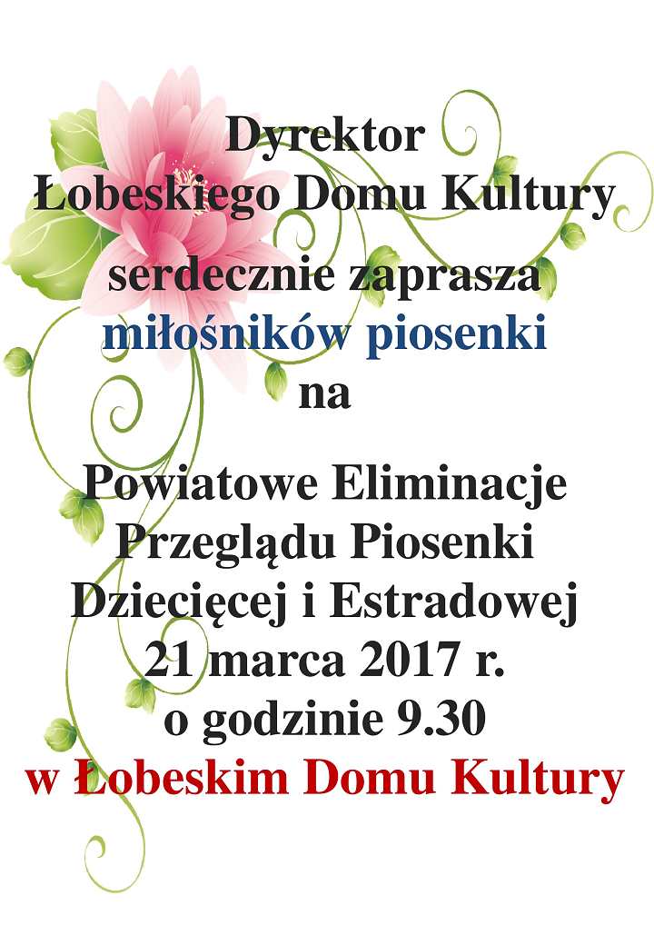 Powiatowe Eliminacje Przeglądu Piosenki Dziecięcej i Estradowej