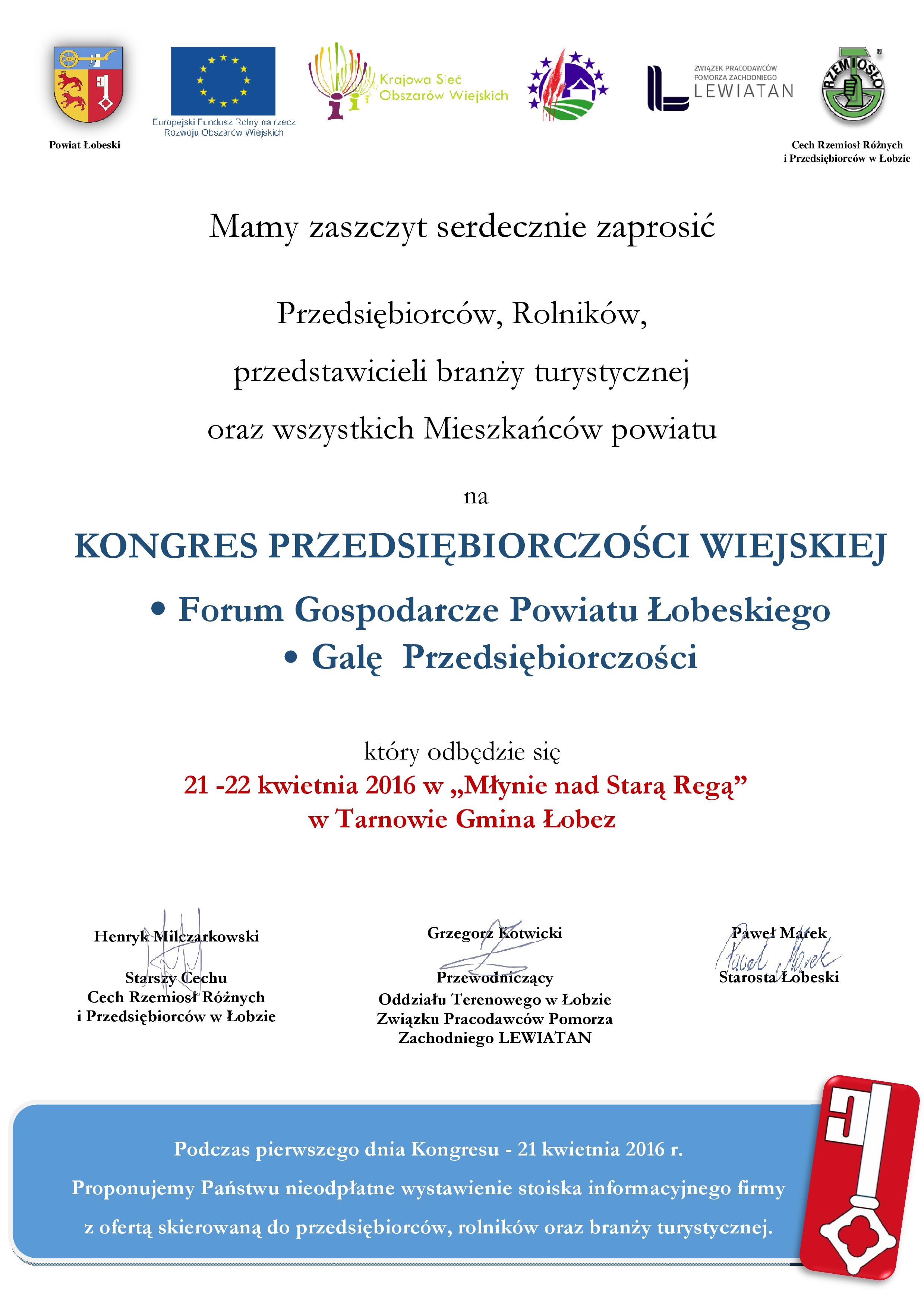 zaproszenie - kongres
