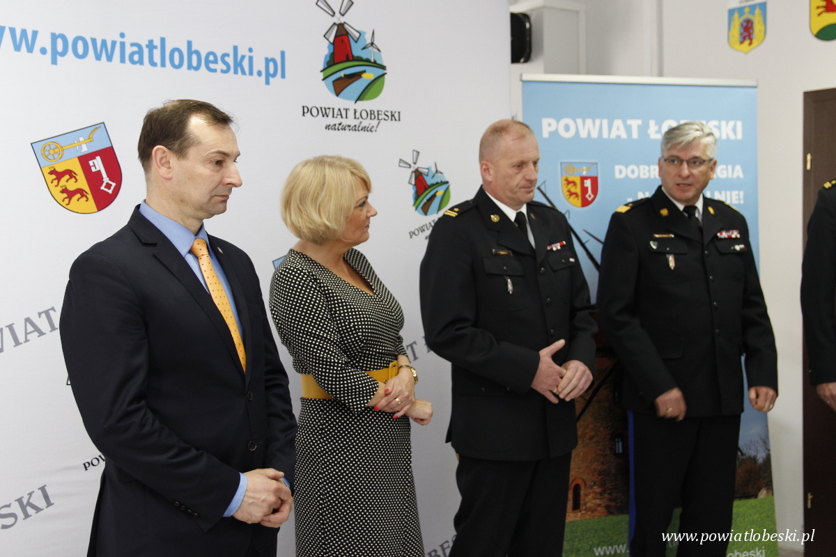 Rozmowy w sprawie Powiatowej Straży Pożarnej w Łobzie 20.05.2019