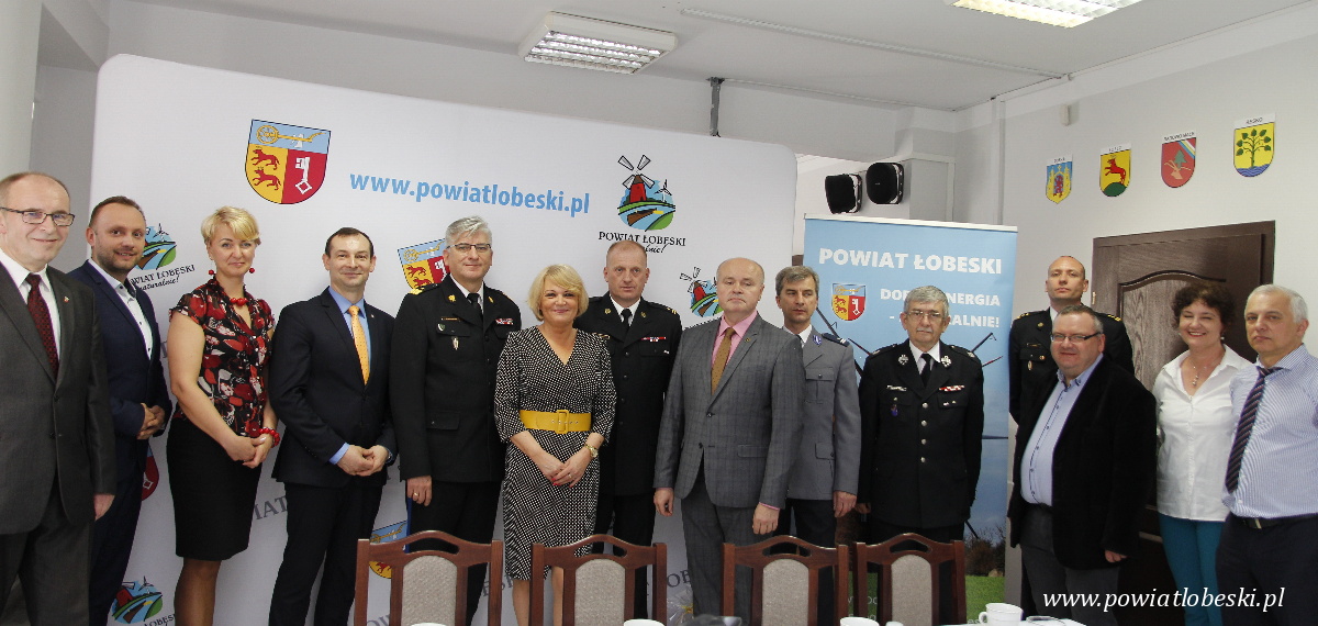 Rozmowy w sprawie Powiatowej Straży Pożarnej w Łobzie 20.05.2019