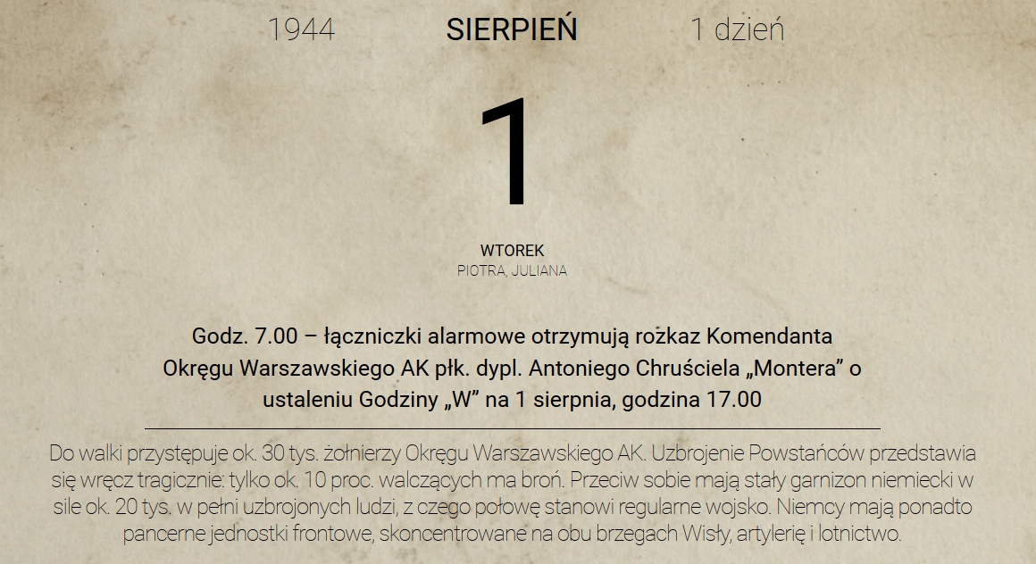 Łączą nas wartości - 75.rocznica Wybuchu Powstania Warszawskiego