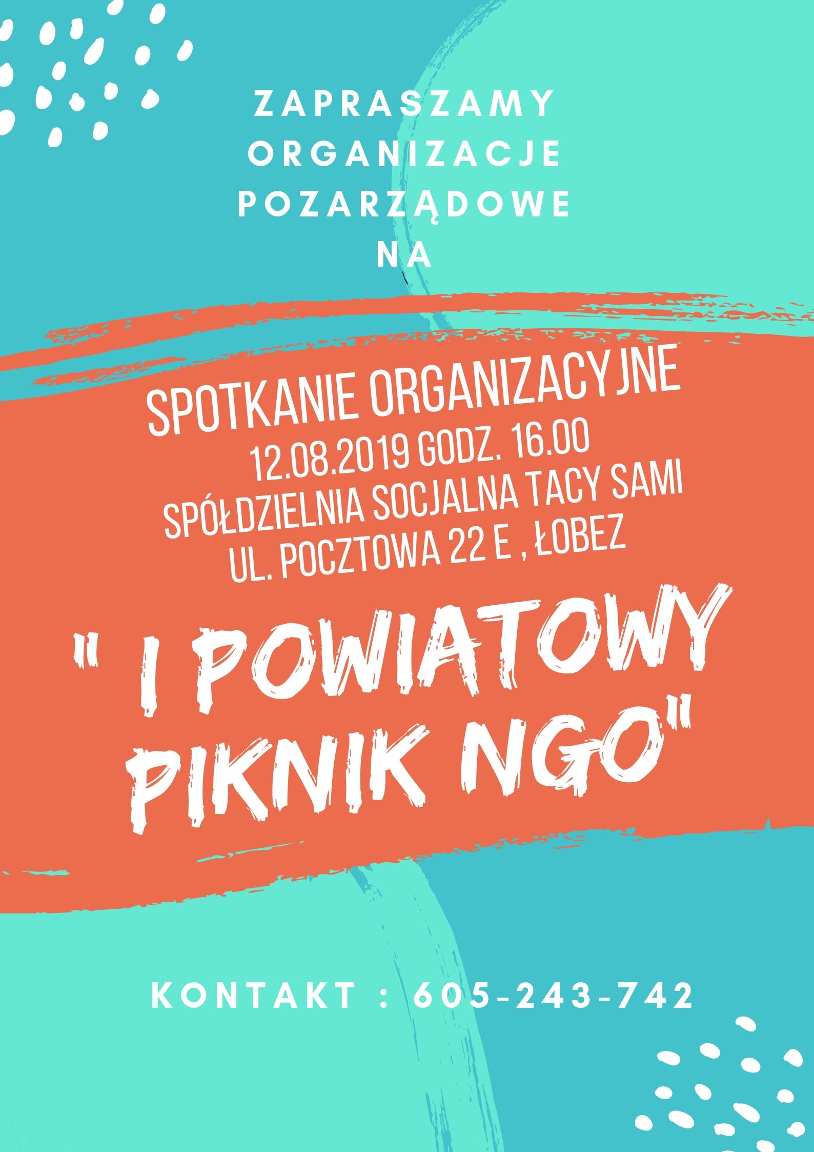 I Powiatowy Piknik NGO 2019 - spotkanie organizacyjne