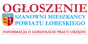 Informacja o godzinach pracy urzędu!
