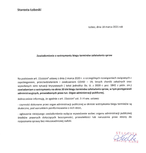 Zawiadomienie o wstrzymaniu biegu terminów załatwiania spraw