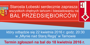 Zaproszenie na Bal Przedsiębiorców 2016