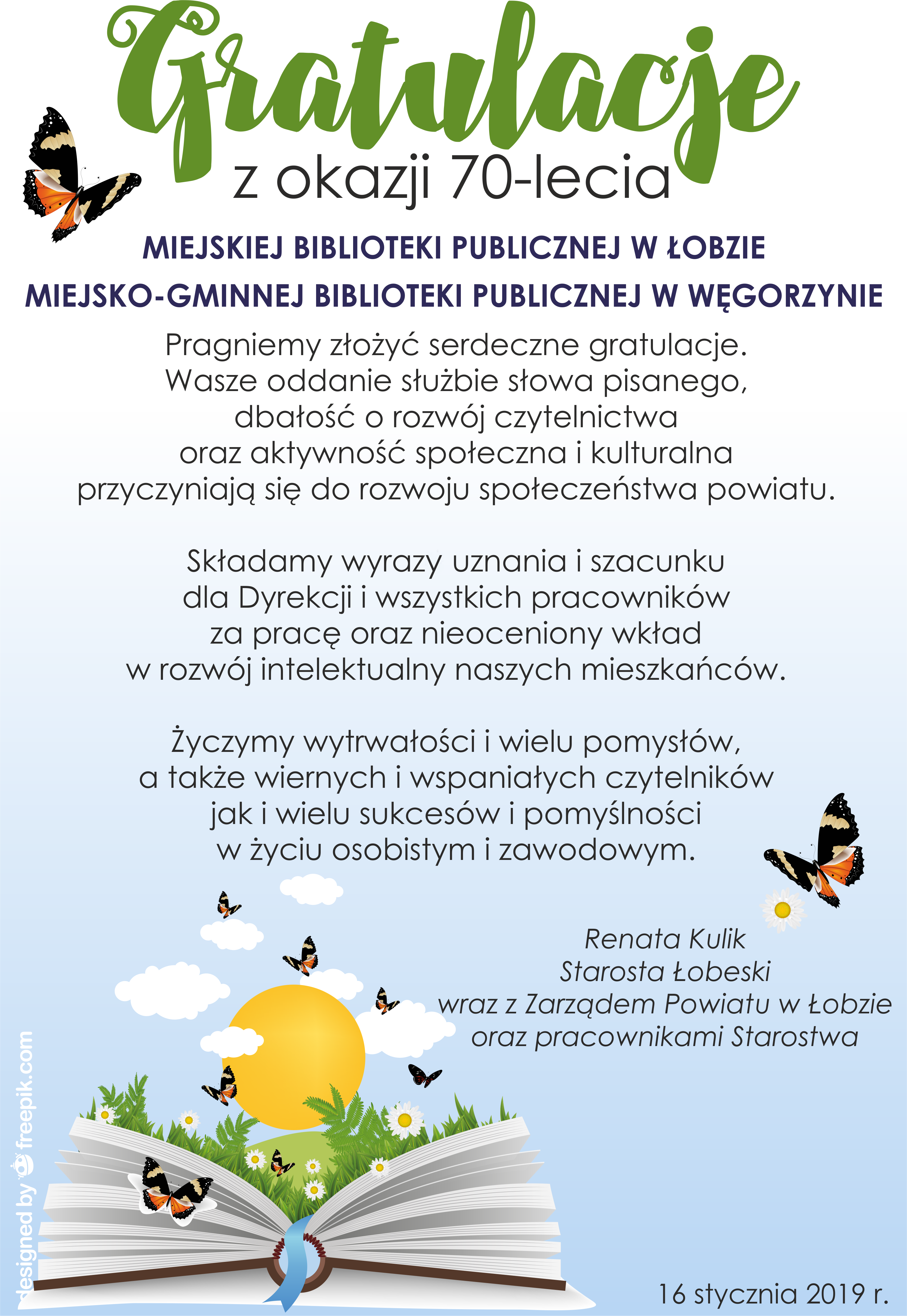 70-lecie bibliotek 2019
