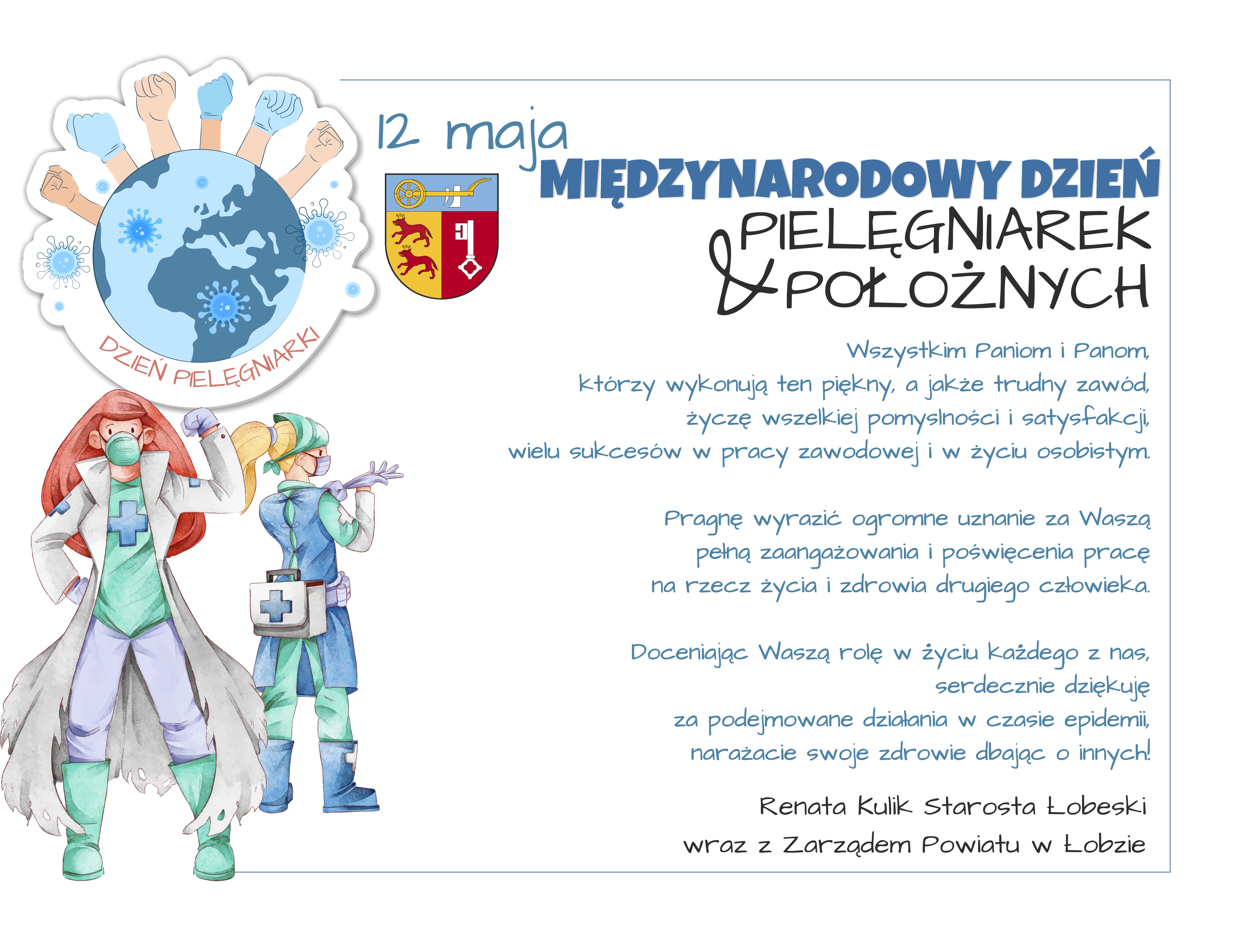 Życzenia prosto z serca z okazji Dnia Pielęgniarek i Położnych
