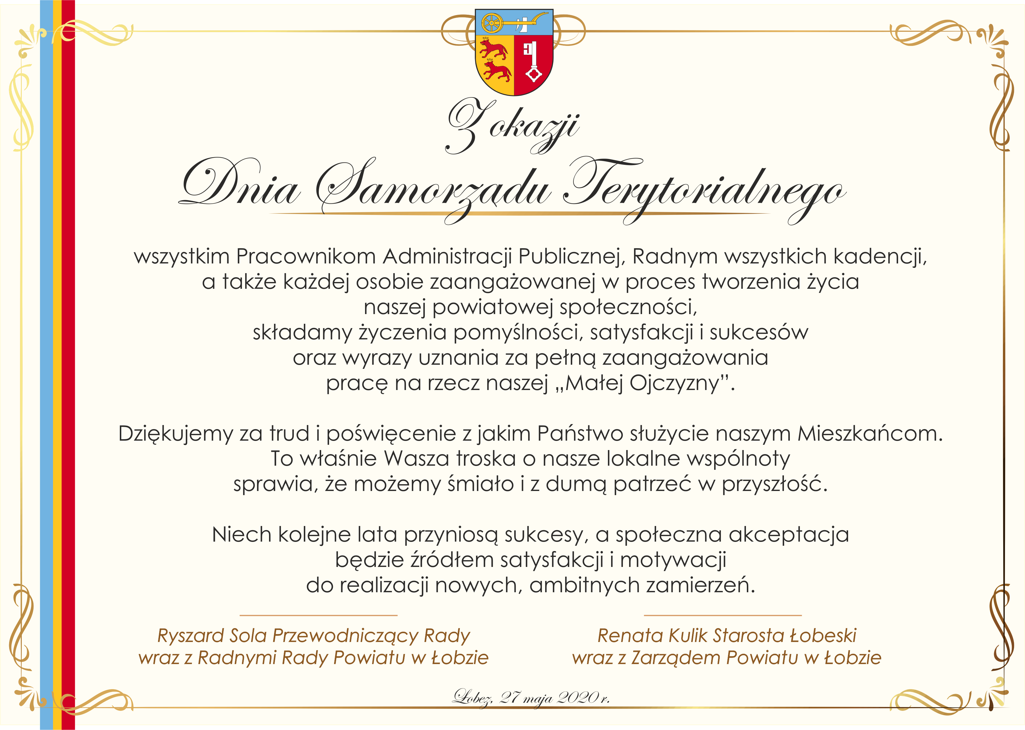 Dzień Samorządowca 27.05.2020
