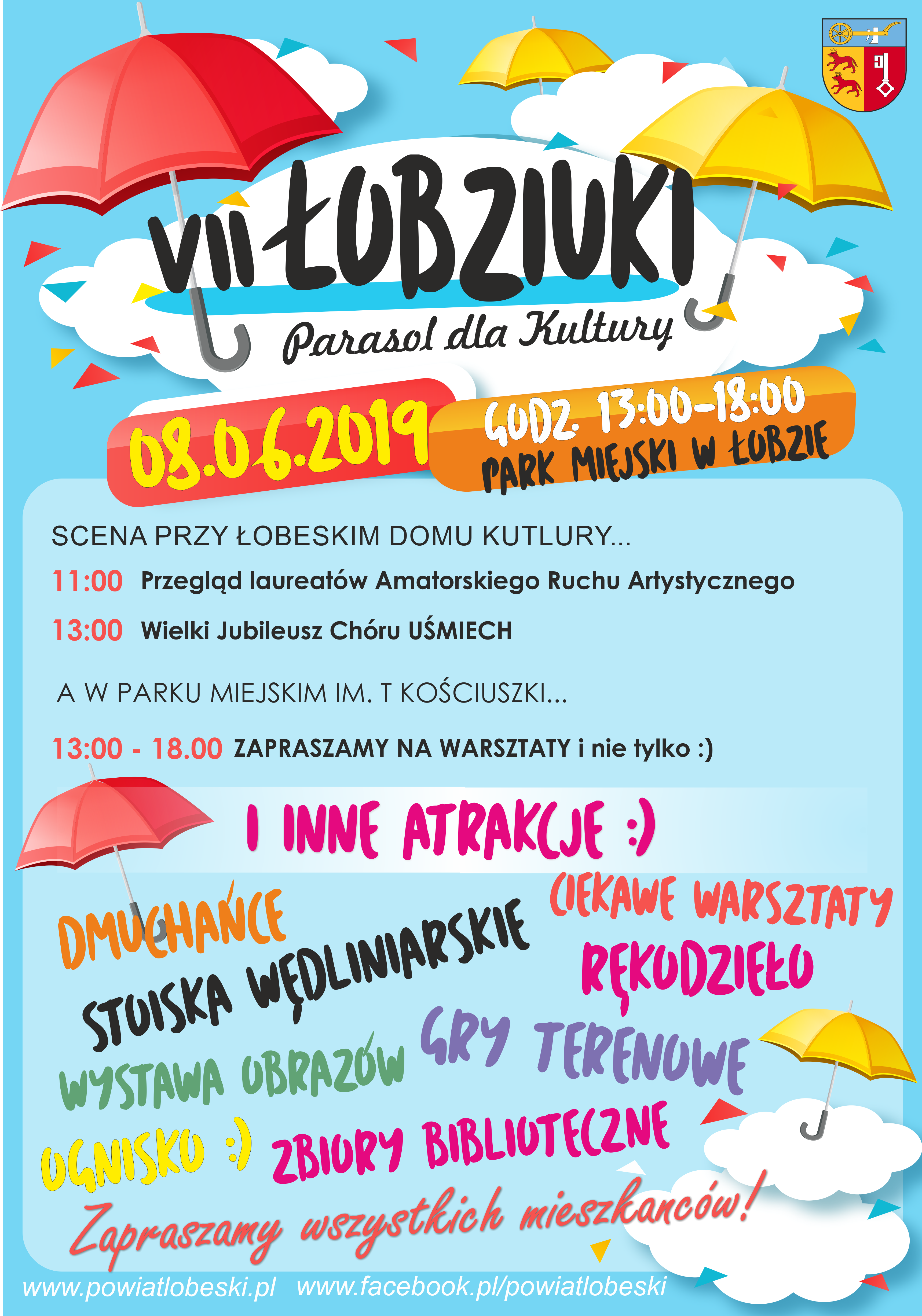 Zapraszamy na Łobziuki-Parasol dla Kultury 08.06.2019