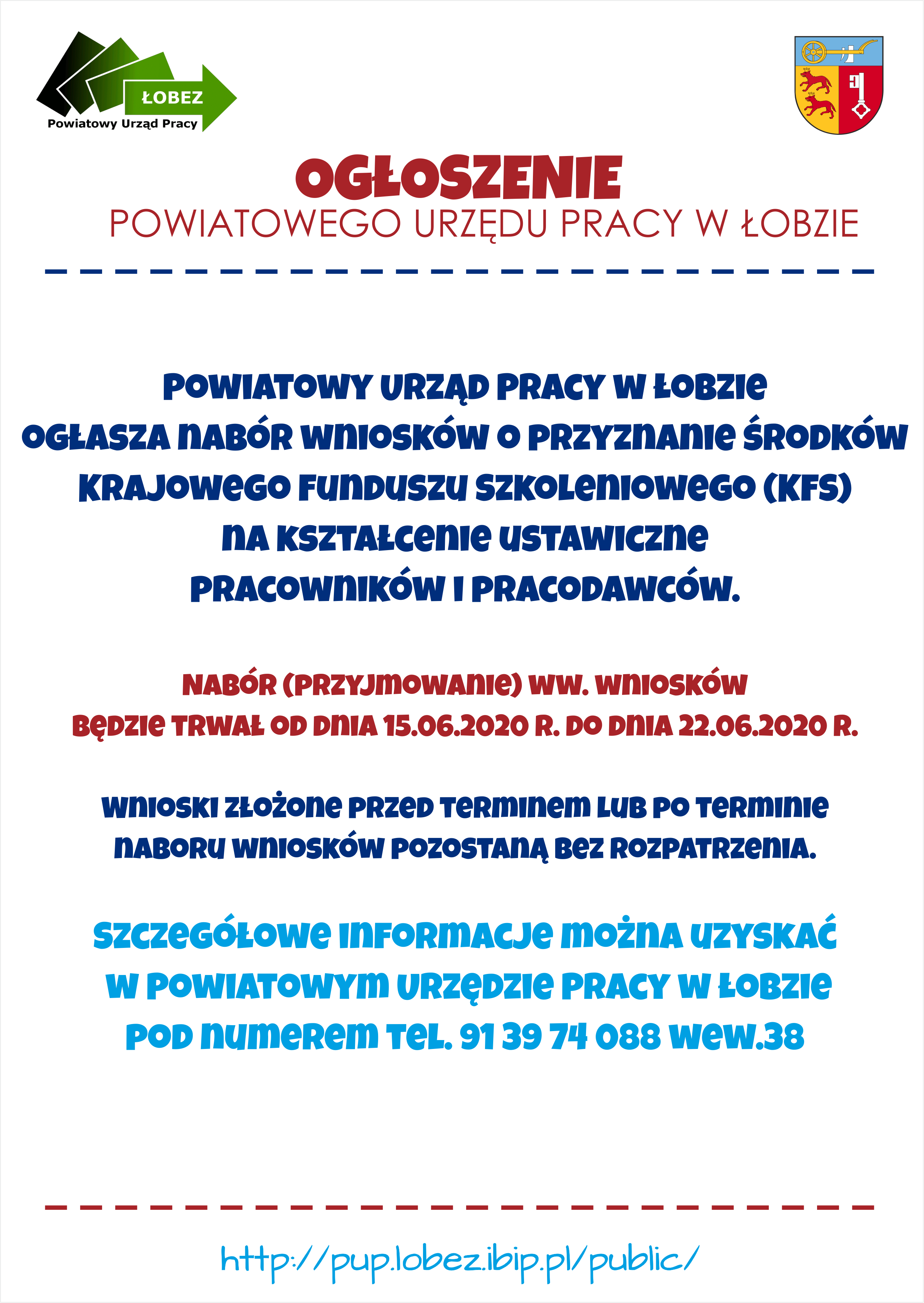 Nabór wniosków KFS 10.06.2020