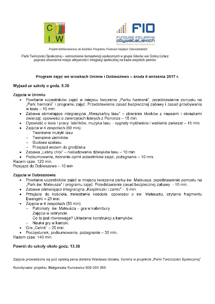 Zaproszenie FIO