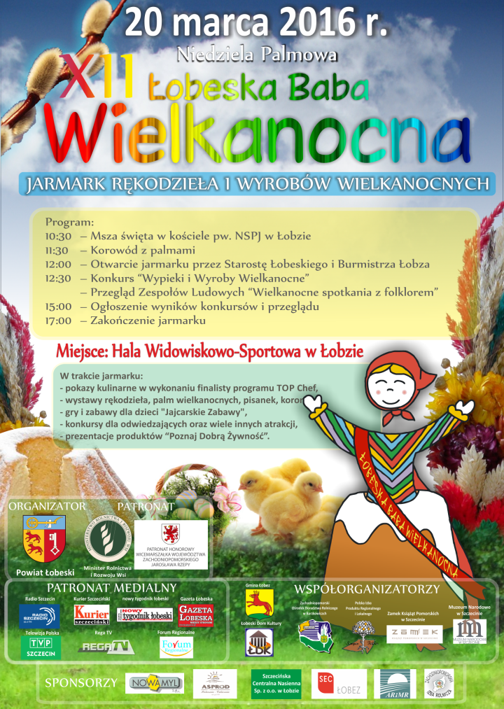 Plakat - Łobeska Baba Wielkanocna 2016