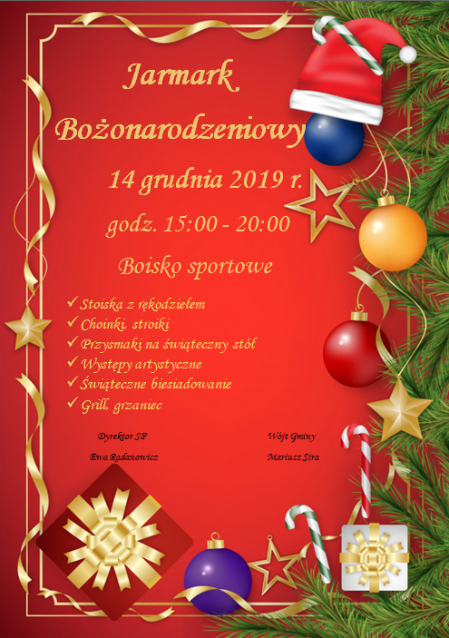 Jarmark Bożonarodzeniowy Radowo Małe 14.12.2019