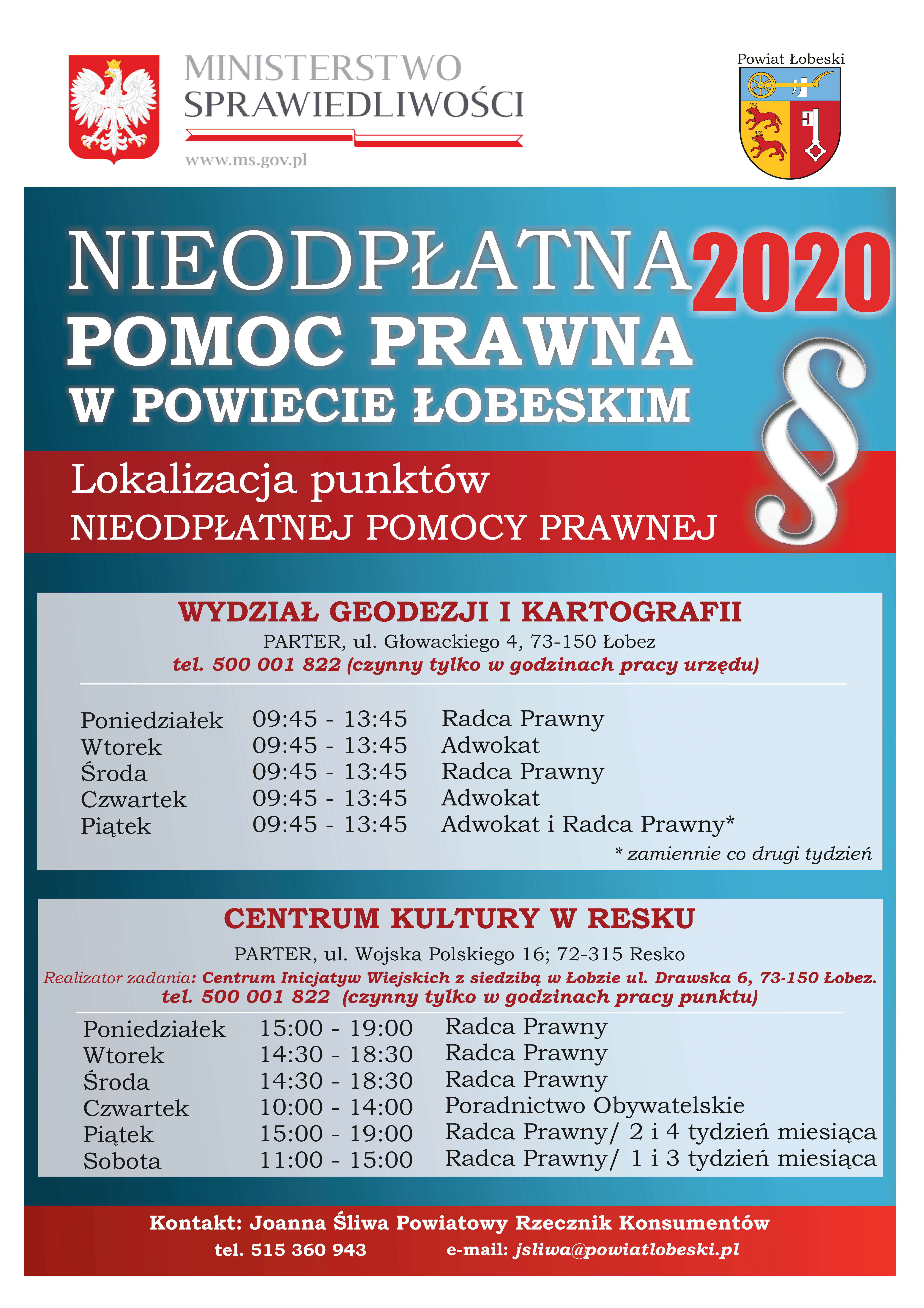 Nieodpłatna Pomoc Prawna w 2020 roku ZMIANY