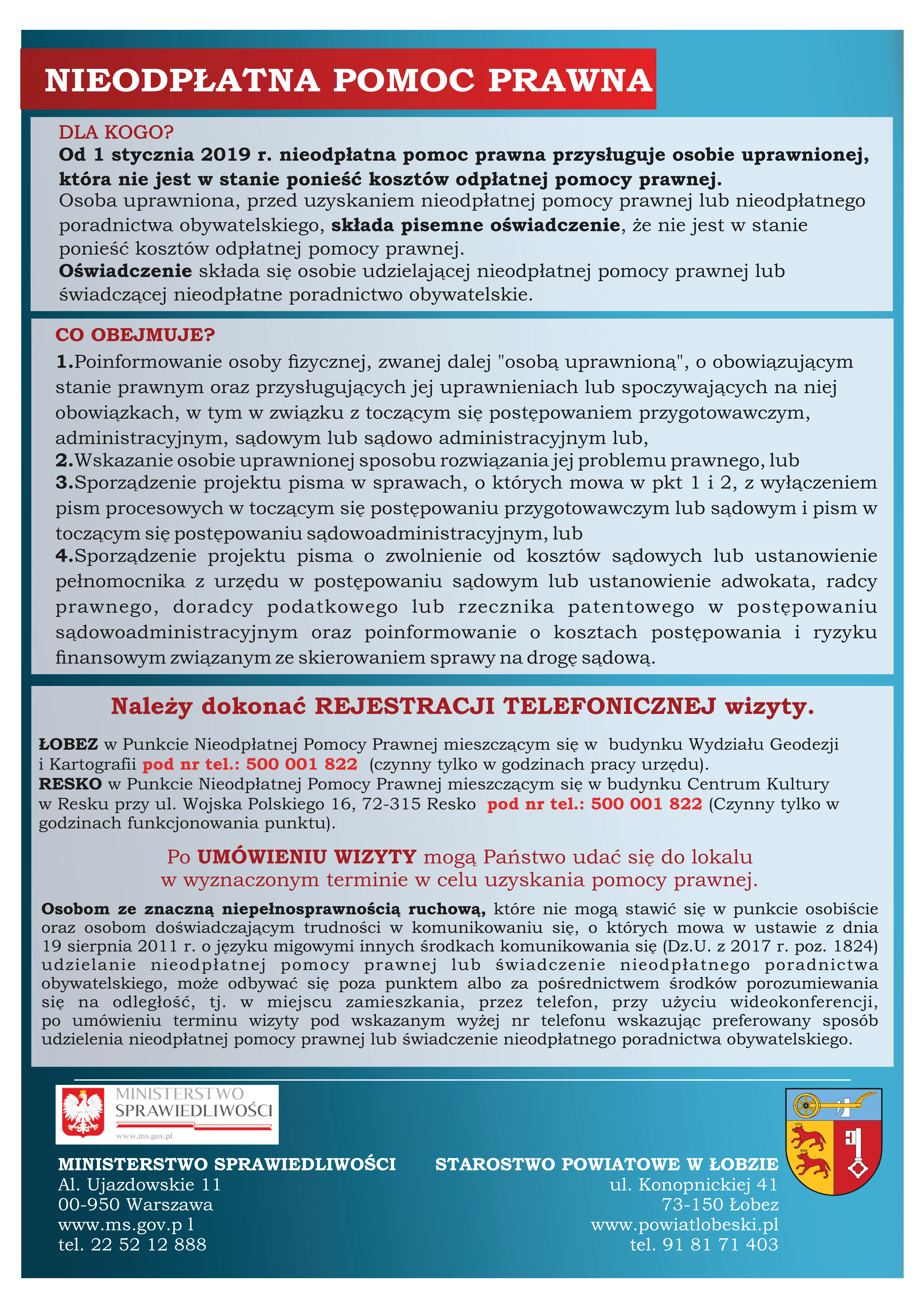 Nieodpłatna Pomoc Prawna w 2020 roku ZMIANY