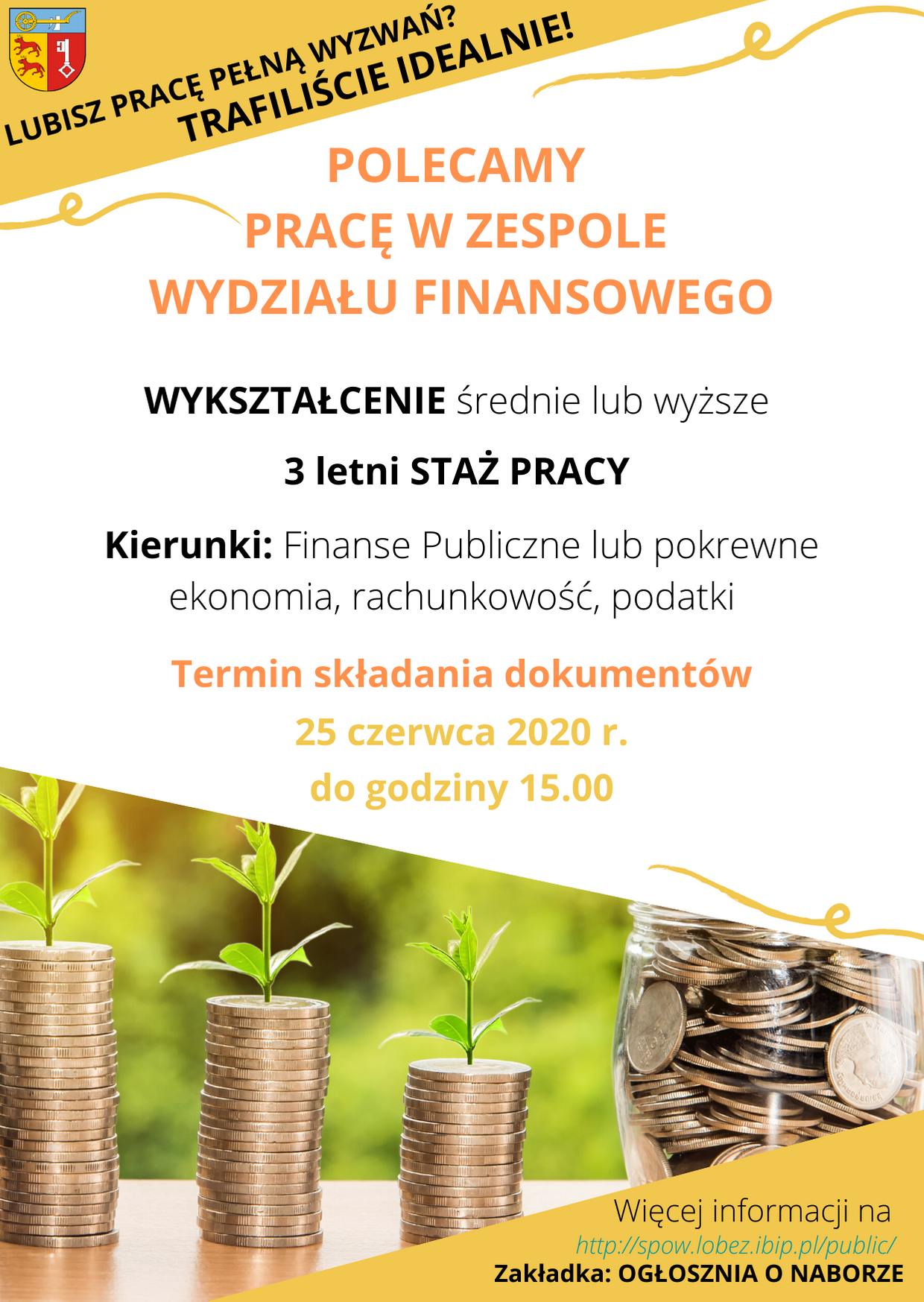 Praca w Wydziale Finansowym Starostwa Powiatowego w Łobzie